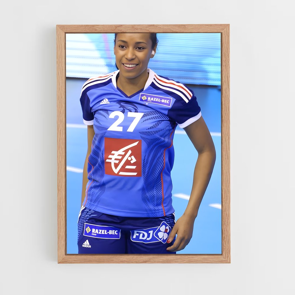 Poster Championne du Court – affiche Handball (vue 4)